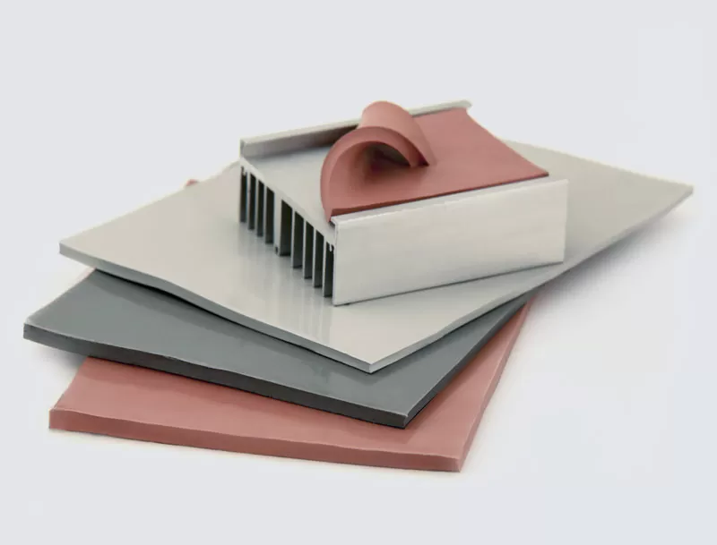 Thermally conductive electrical insulating highly elastic gel sheet materials NOMACON ™ KPTD-2M